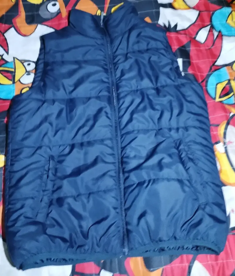Chaleco acolchado azul marino Tricot College - 1