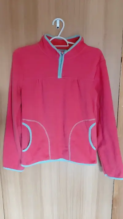 Polar rosado con detalles celestes para mujer - miniatura 1