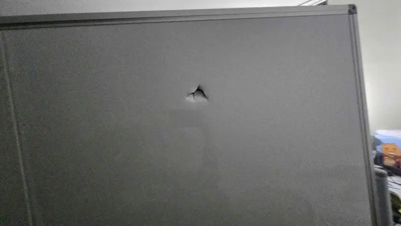 Pizarra blanca magnética con soporte - 2