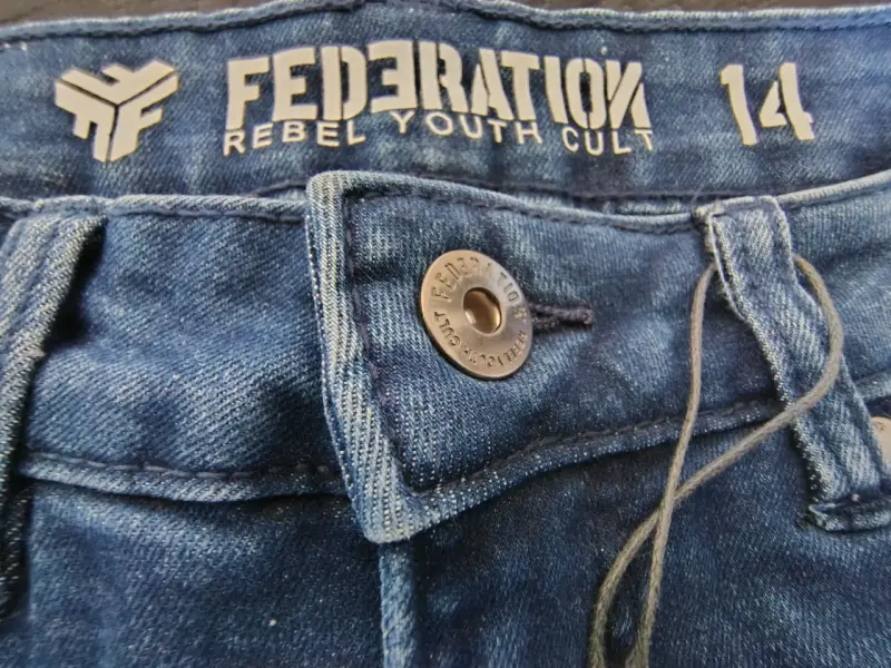 Jeans Federation azul oscuro talla 14 - 4