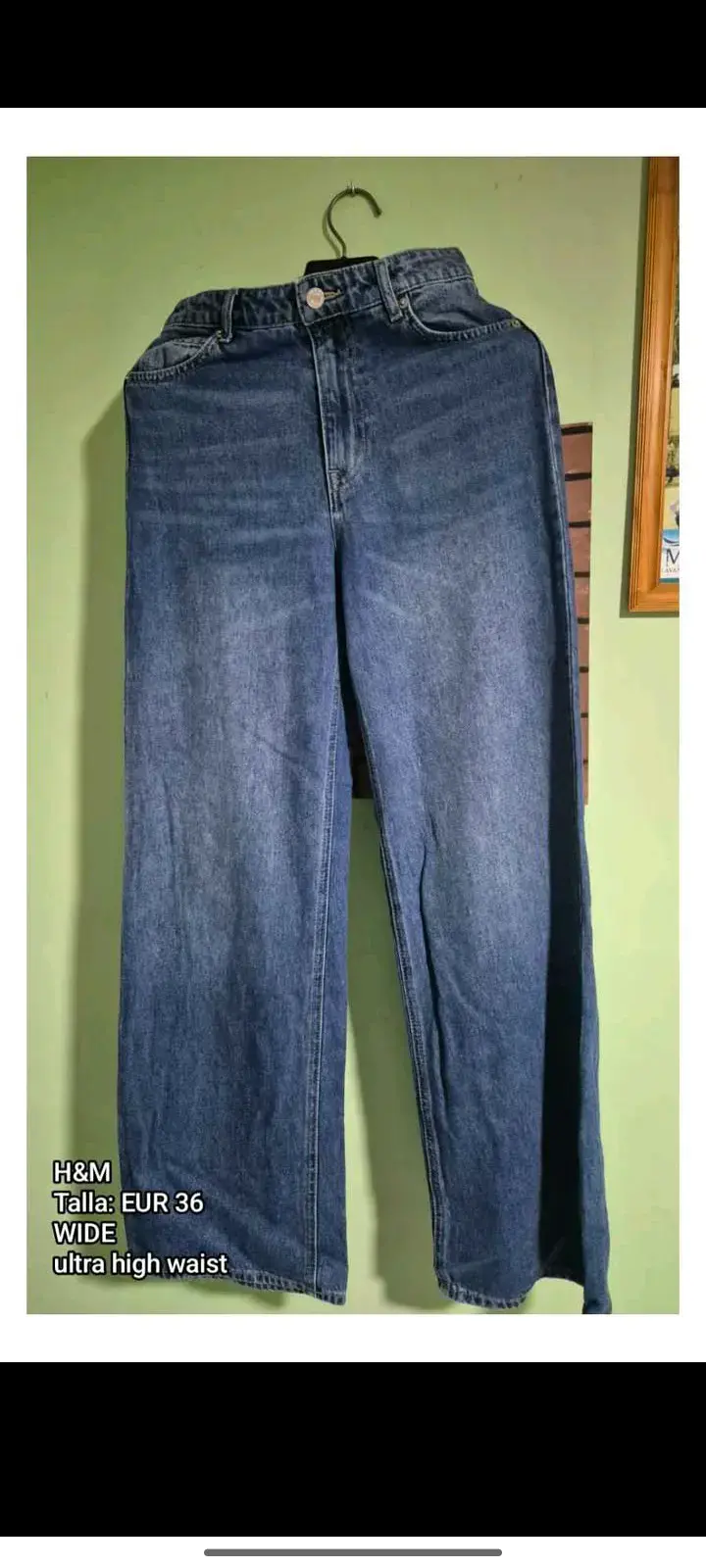 Jeans H&M Wide Ultra High Waist Talla 36