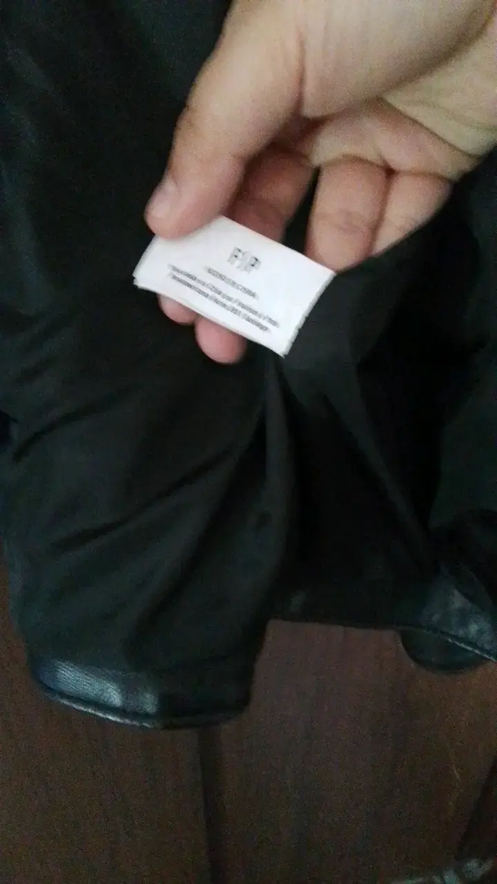 Chaqueta de cuero sintético negra FSP para mujer - 4