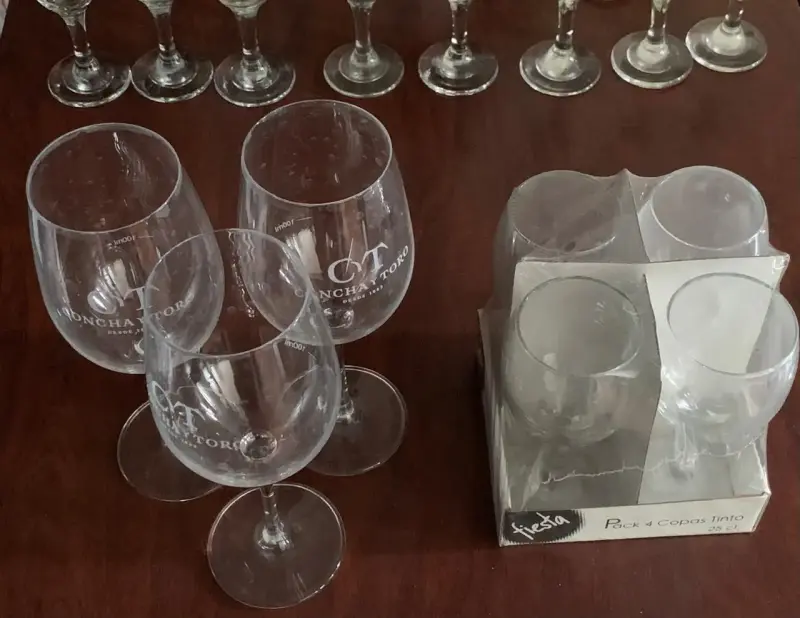 Set 8 Copas Champagne + 7 Copas Vino 190-400 cc - 4