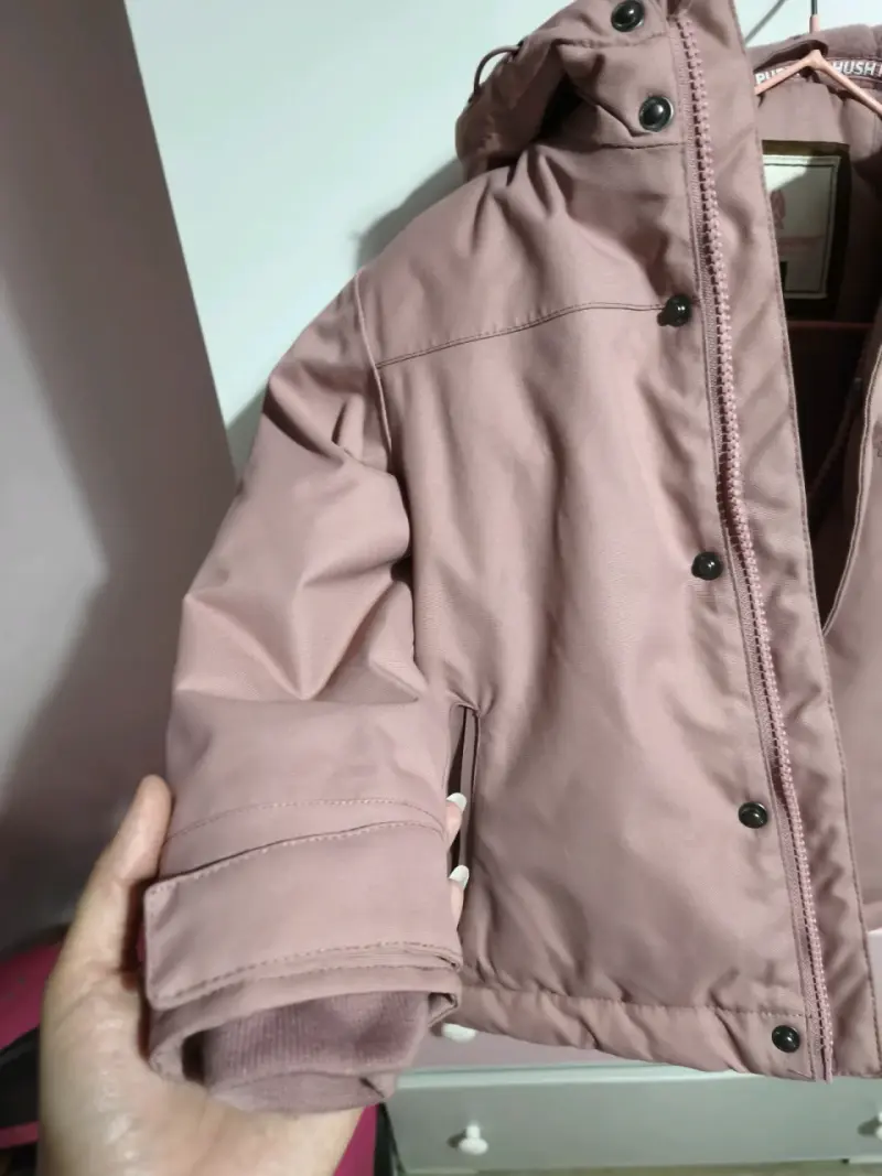 Chaqueta de niña Hush Puppies rosa con capucha - 4