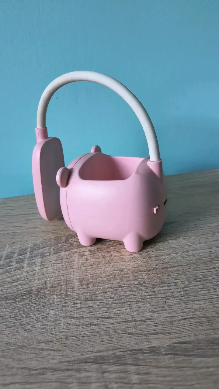 Lámpara de escritorio LED rosa con diseño de cerdito - 3