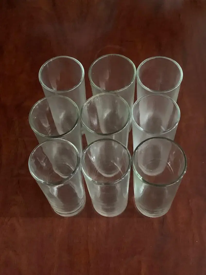 Set 9 Vasos Altos Lisos + Set 5 Vasos Bajos Lisos - 4