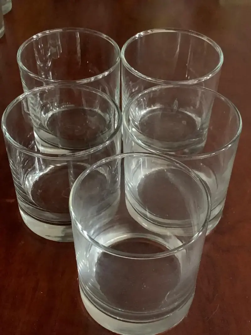 Set 9 Vasos Altos Lisos + Set 5 Vasos Bajos Lisos - 6