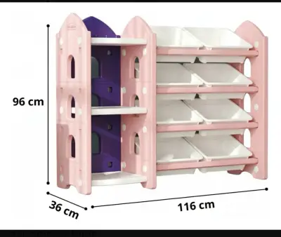 Estante organizador infantil rosa - miniatura 5