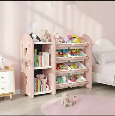 Estante organizador infantil rosa - miniatura 6