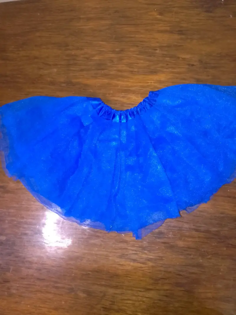 Falda tutú azul para niña - 1