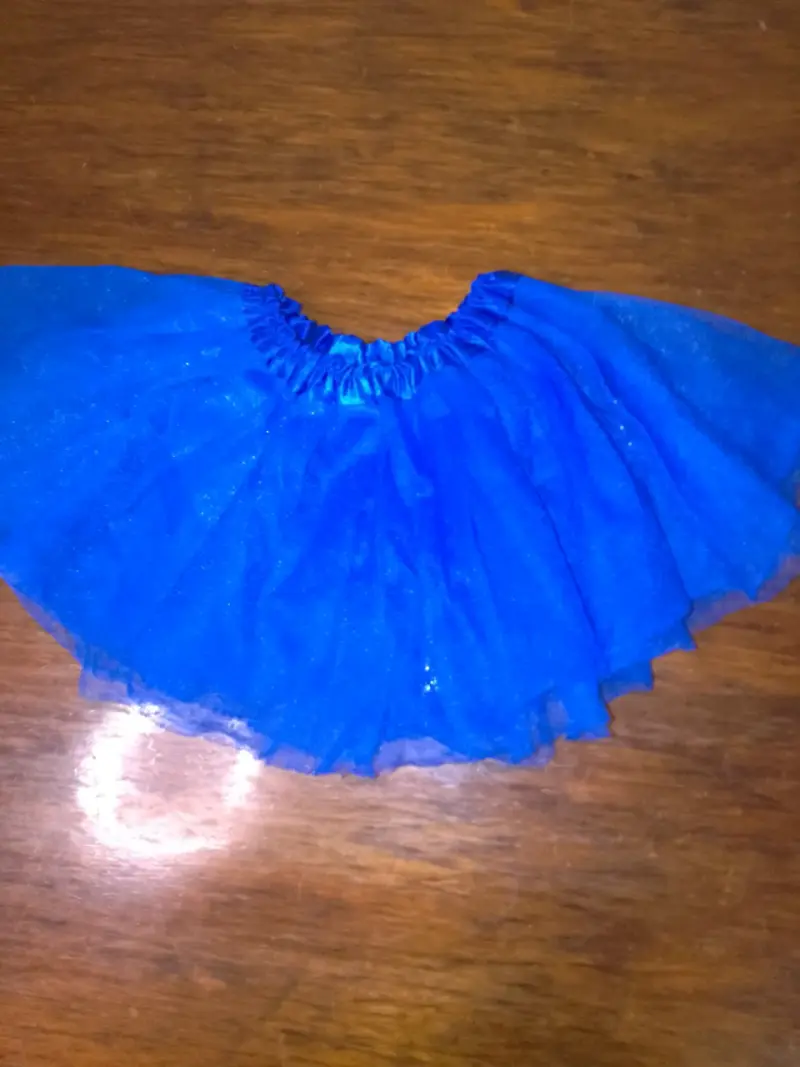 Falda tutú azul para niña - 2