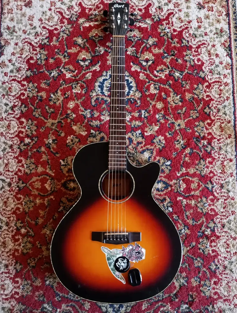 Guitarra Cort Sfx-e Sunburst Diestro Ovangkol Sati - 1