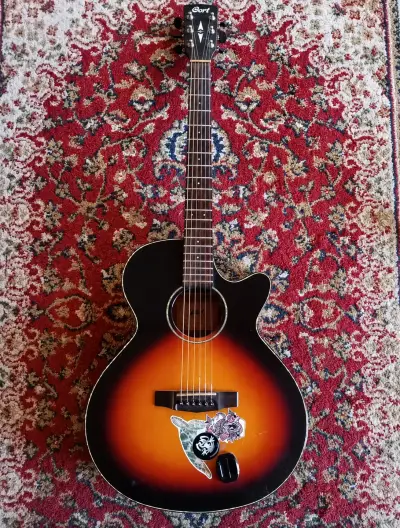 Guitarra Cort Sfx-e Sunburst Diestro Ovangkol Sati - miniatura 1