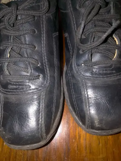 Zapatos escolar negros  de cuero, - miniatura 2