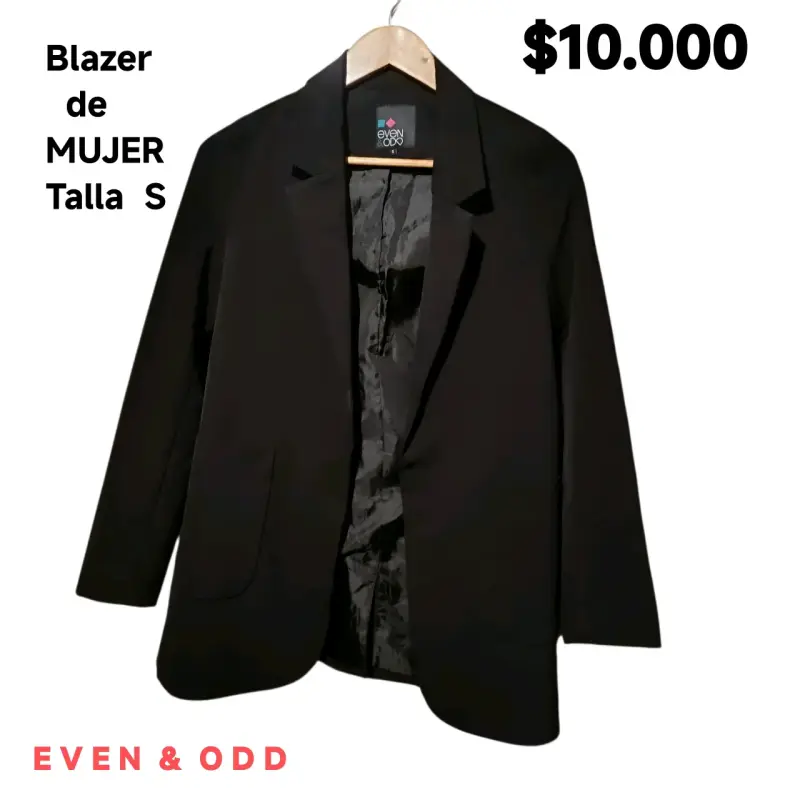 Blazer negro de mujer talla S Even & Odd - 1