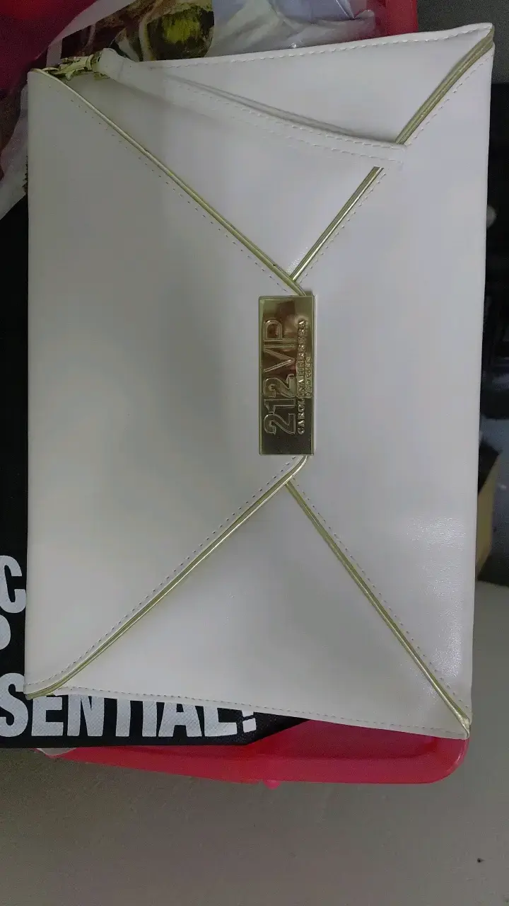Clutch blanco Carolina Herrera 212 VIP - 3