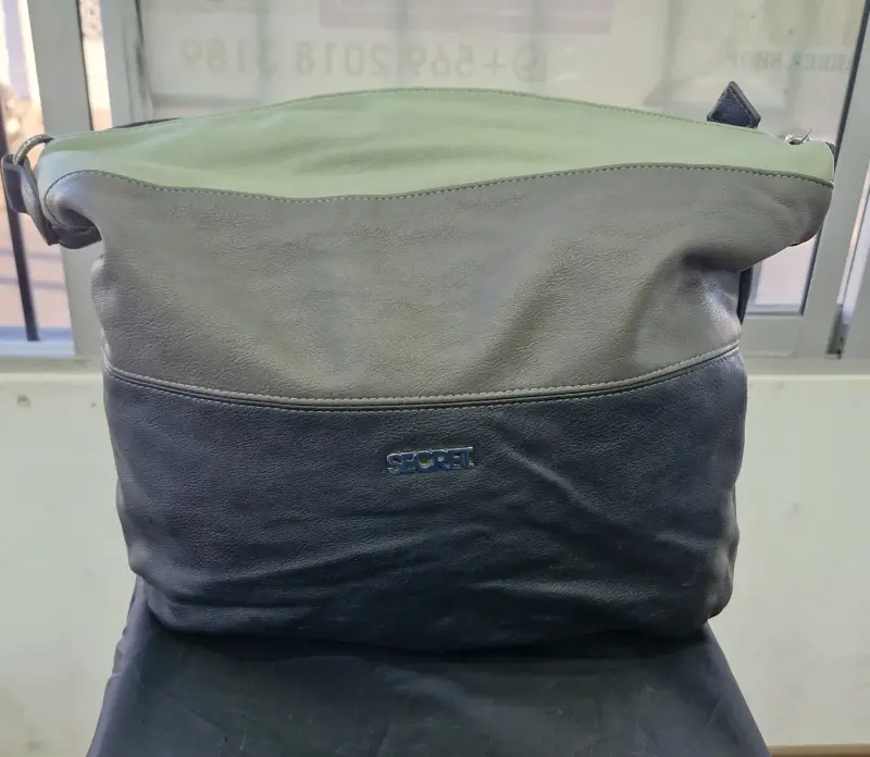 Bolso de cuero bicolor Secret - 1