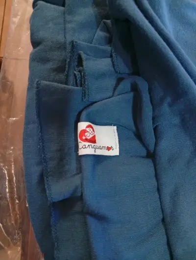 Fular portabebé azul petróleo Canguramor - miniatura 1
