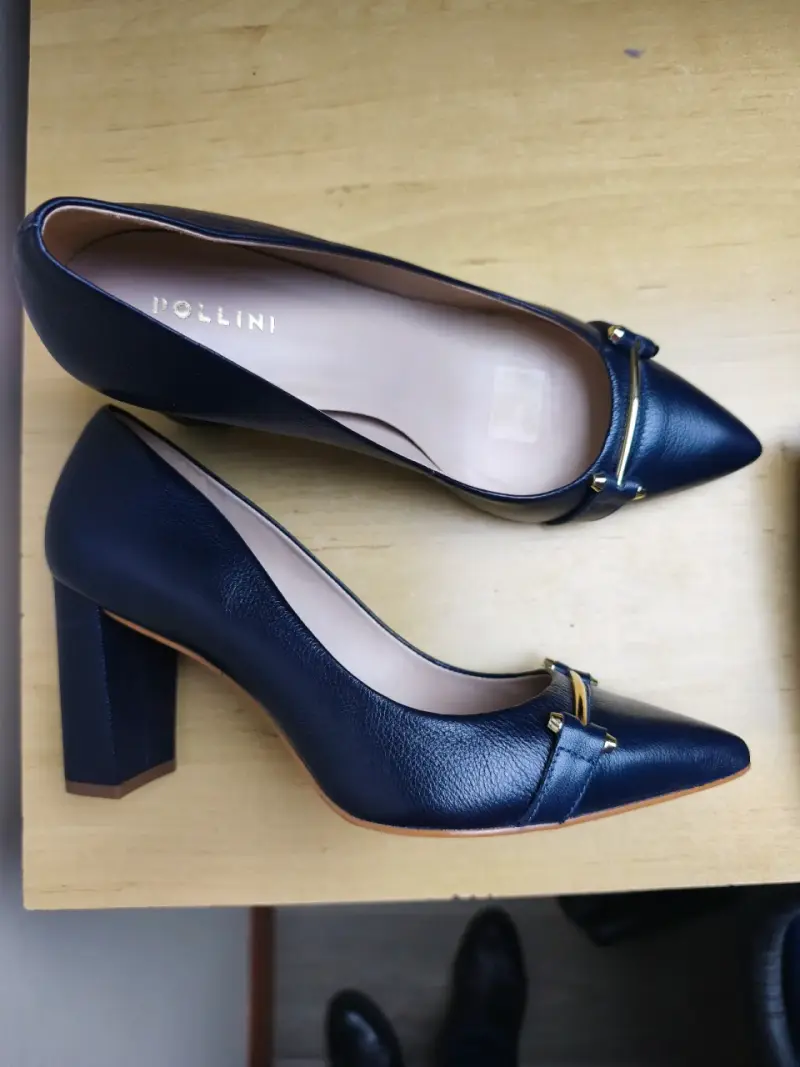 Zapatos de Tacón Azul Pollini Elegantes - 3