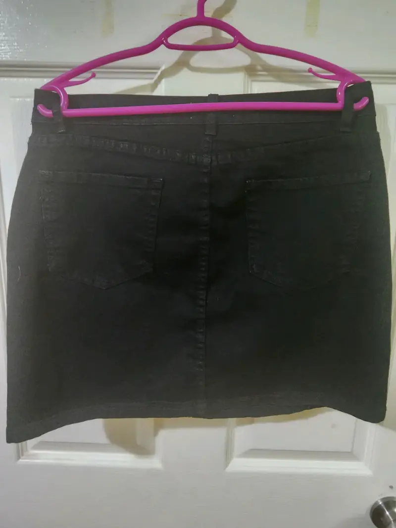 Falda de color negro con cinturón Index talla XL - 4