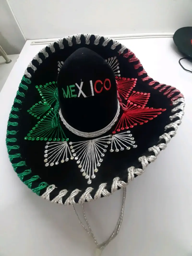 Sombrero charro mexicano bordado a mano - 5