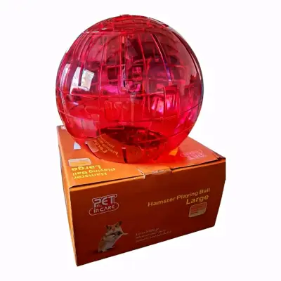 Bola de ejercicio para hámster grande roja - miniatura 1