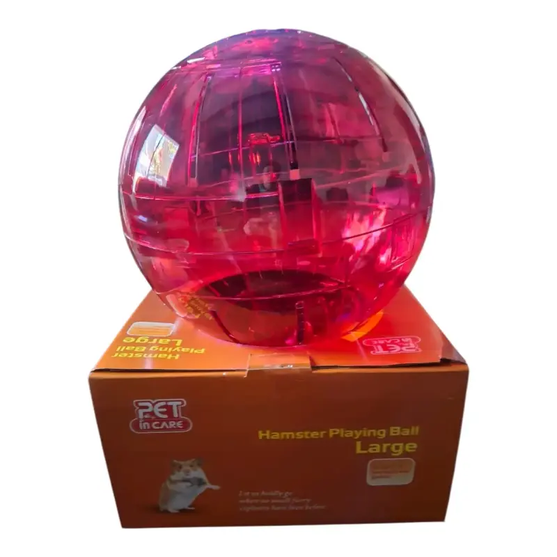 Bola de ejercicio para hámster grande roja - 3