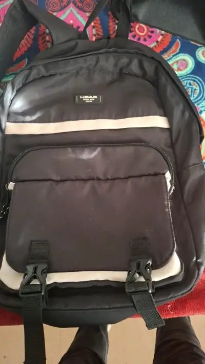 Mochila negra Head con compartimentos - miniatura 1