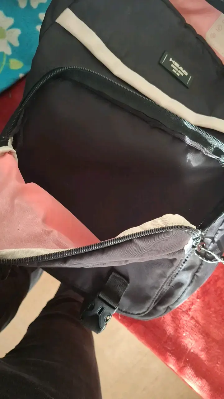 Mochila negra Head con compartimentos - 2