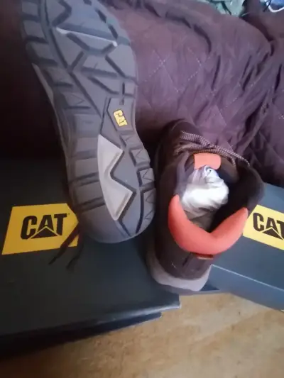 Botin caña alta cuero, Cat, Unico, Viña NUEVOS!! - miniatura 3