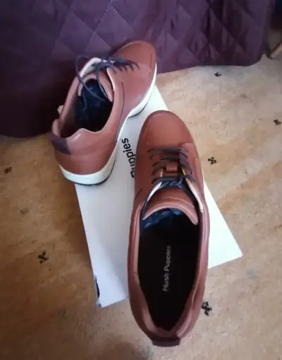 Zapatillas casuales cuero marrón  NUEVAS , H.PUPPI - miniatura 3