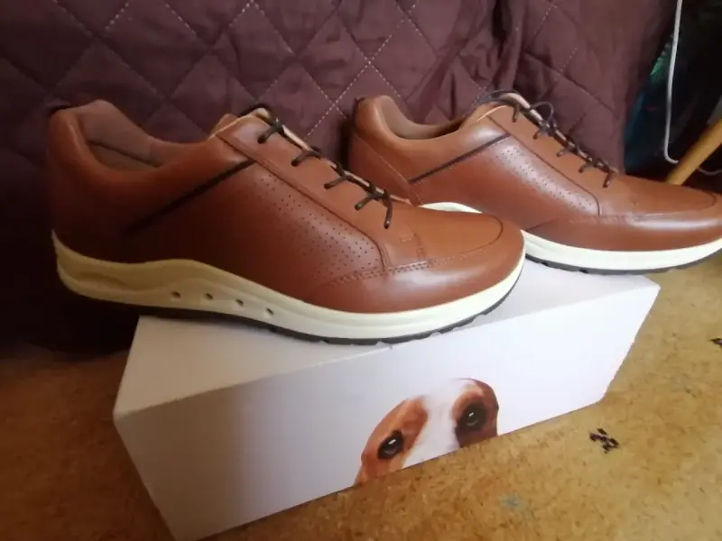 Zapatillas casuales cuero marrón  NUEVAS , H.PUPPI - 5