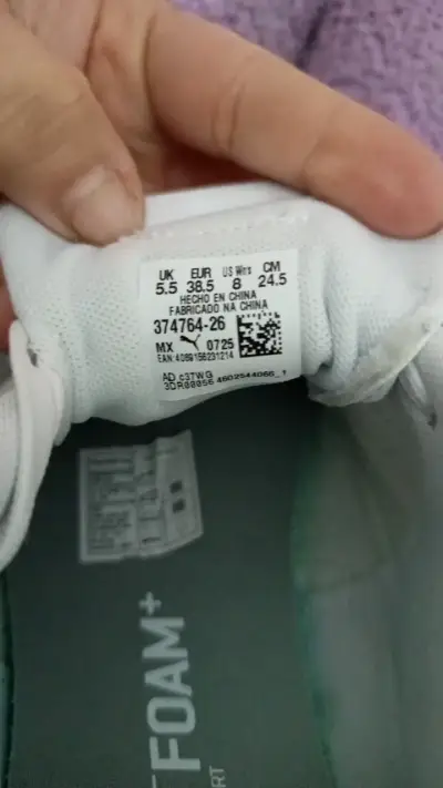 Zapatillas deportivas blancas y grises Puma - miniatura 4