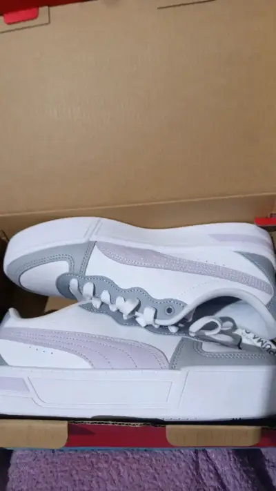 Zapatillas deportivas blancas y grises Puma - miniatura 5