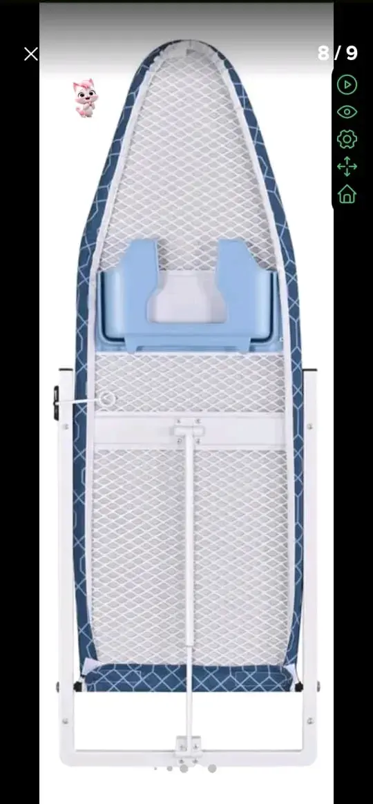 Tabla de planchar plegable de pared azul - 2