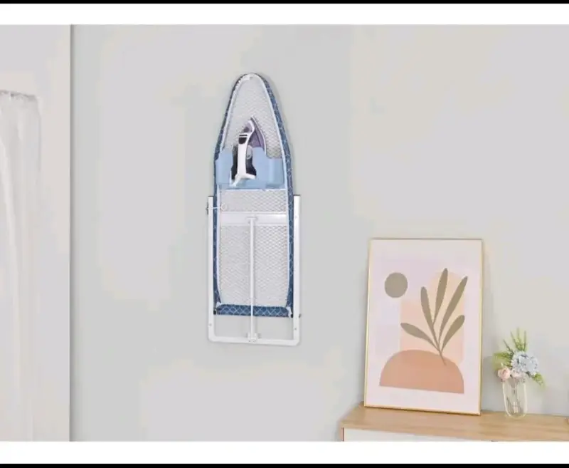 Tabla de planchar plegable de pared azul - 3