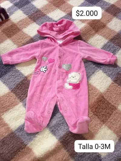 Enterito de bebé acolchado blanco talla RN - miniatura 4