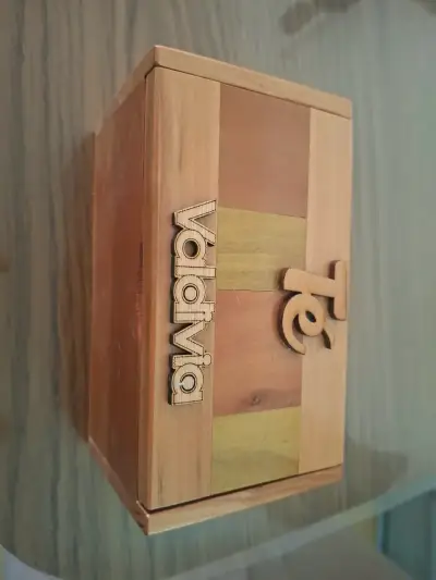Caja de Te madera decorativa Valdivia - miniatura 1