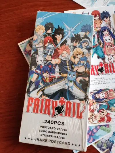 Set de Postales y Stickers Fairy Tail 240 Piezas - miniatura 1