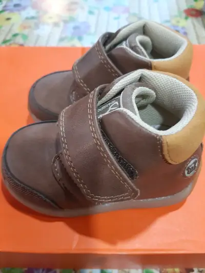 Botines de cuero para niño Pillin marrón - miniatura 2