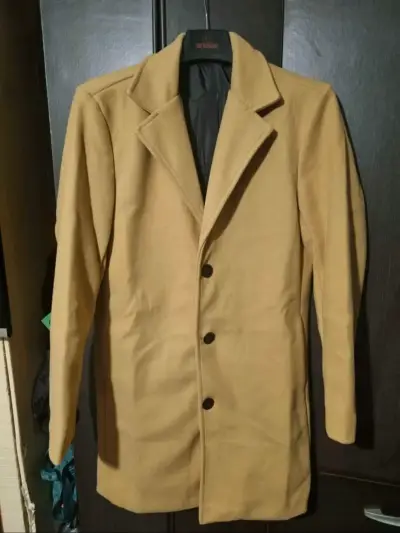 Abrigo largo camel para hombre - miniatura 1