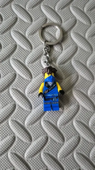 Llavero figura lego ninja azul - miniatura 1
