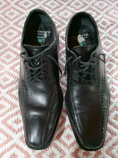 Zapatos de vestir negros Guante para hombre - miniatura 1