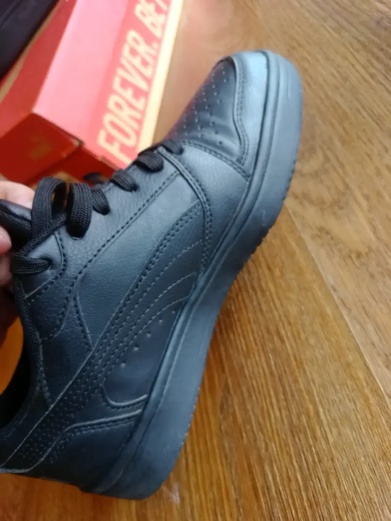 Zapatillas negras Puma Rebound V6 Lo Jr - 6