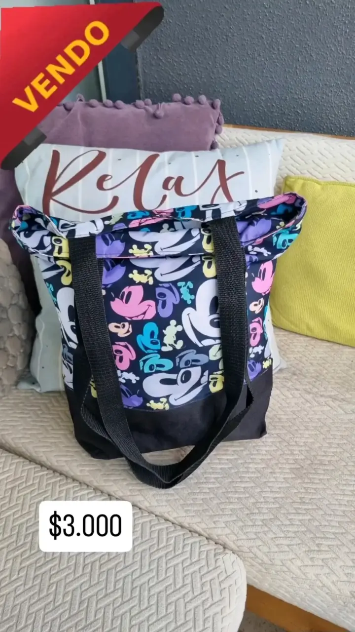 Bolso tote estampado de Mickey Mouse