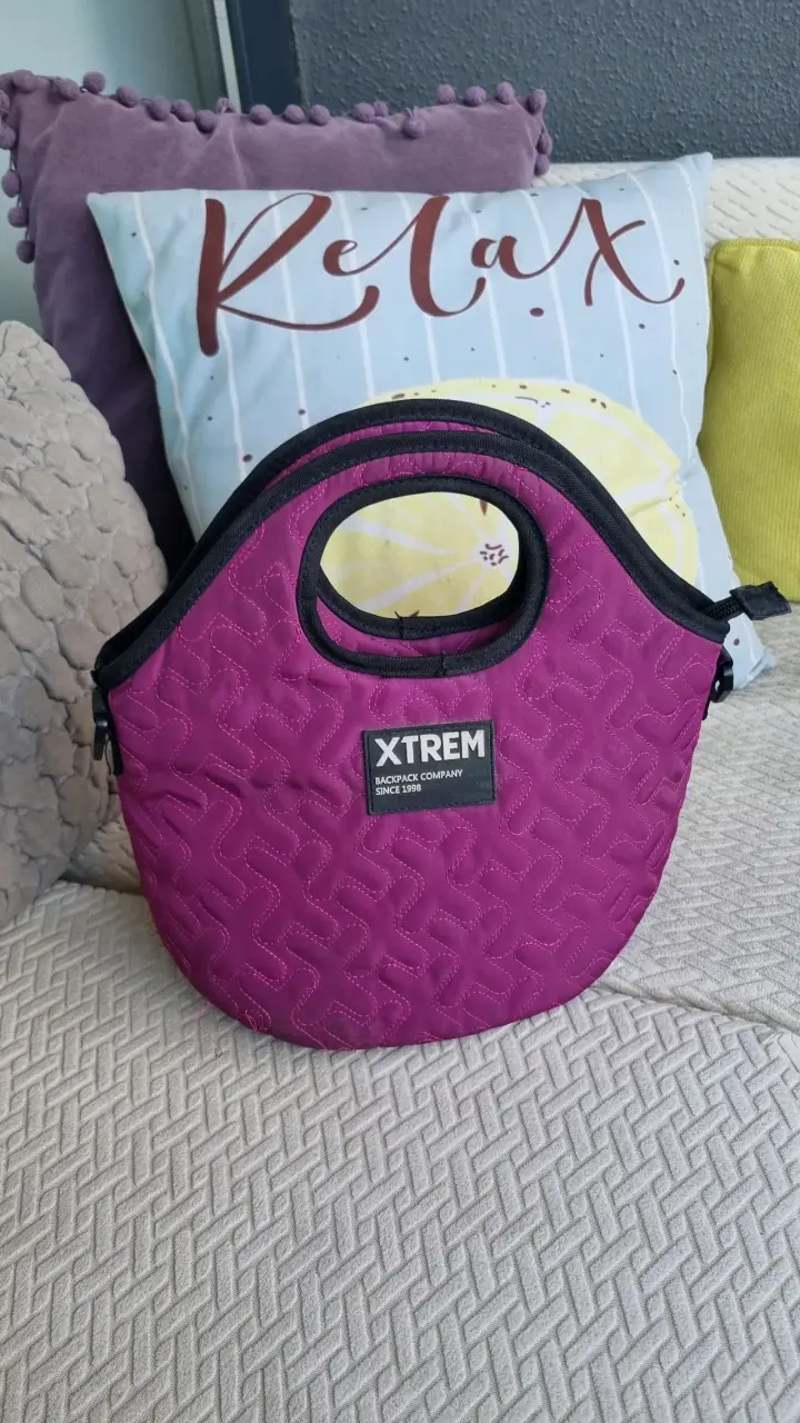 Bolso morado Xtrem con detalle de costura - 4