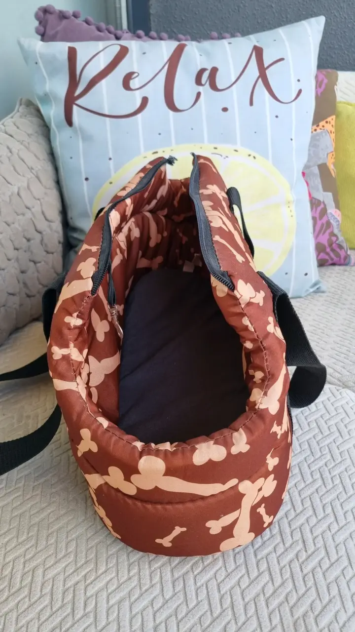 Bolso para mascota pequeño con diseño de huesos - 2