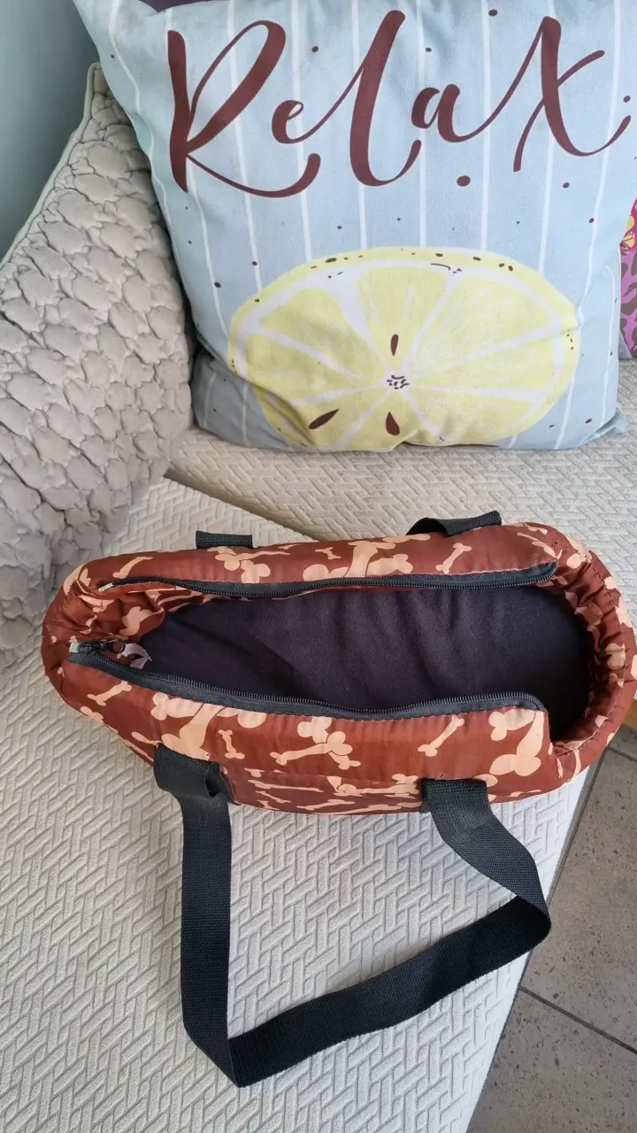 Bolso para mascota pequeño con diseño de huesos - 4