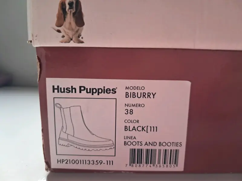 Botines Hush Puppies Biburry negros talla 38 - 1