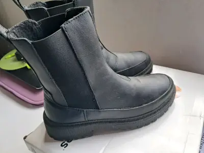 Botines Hush Puppies Biburry negros talla 38 - miniatura 3